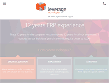 Tablet Screenshot of leveragetech.com.au